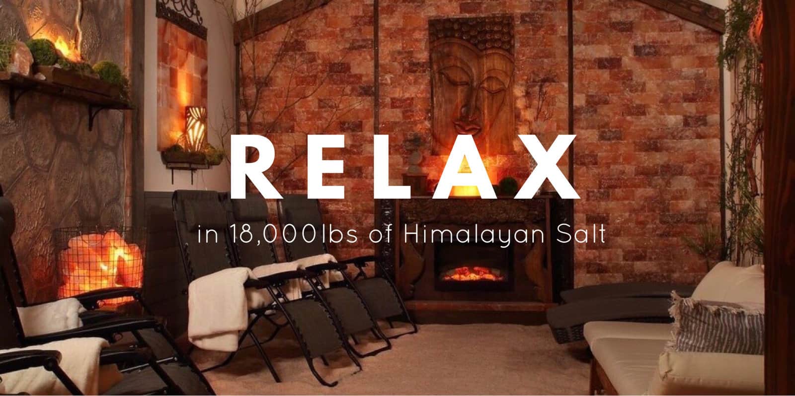 relaxing himalayan salt cave