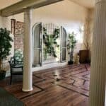 Labyrinth Meditation room with relaxing decor
